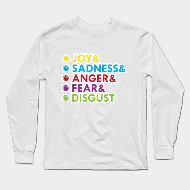 JOY&SADNESS& Long Sleeve T-Shirt by chwbcc